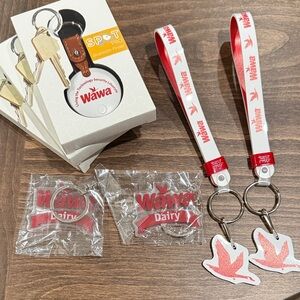 Wawa Dairy Keychain and Lanyard Set